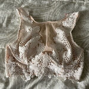 Lace Floral Crop Top